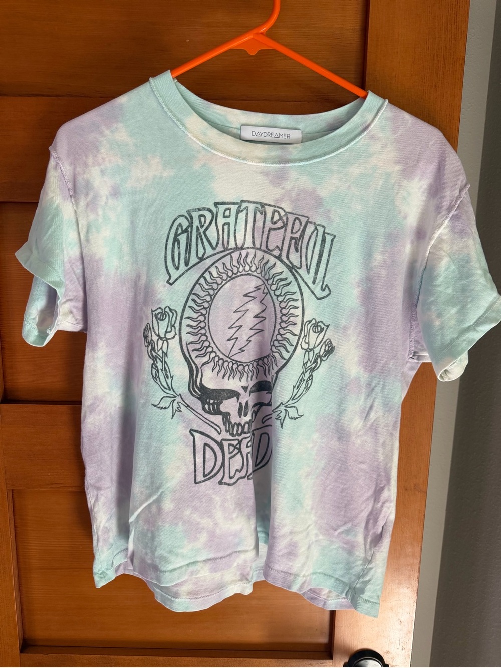 DAYDREAMER Grateful Dead Tie-Dye Tee - Pastel Lavender & Mint - Medium